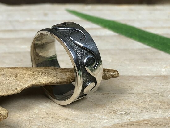 wave ring zilver